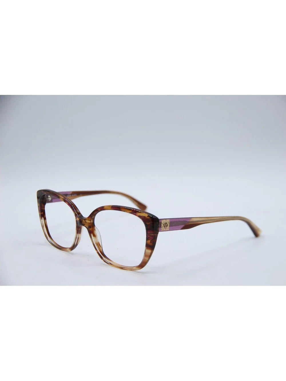 Anne Klein Ak7071 505 Plum Animal Brown Authentic Eyeglasses 54-16